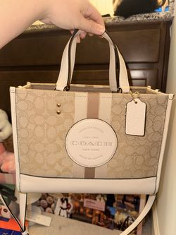 Dempsey Carryall In Signature Jacquard With Stripe And Coach Patch