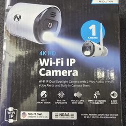Night Owl Wi-Fi IP 4K HD Camera with 2-Way Audio