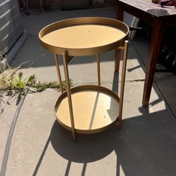 Gold Metal Table 