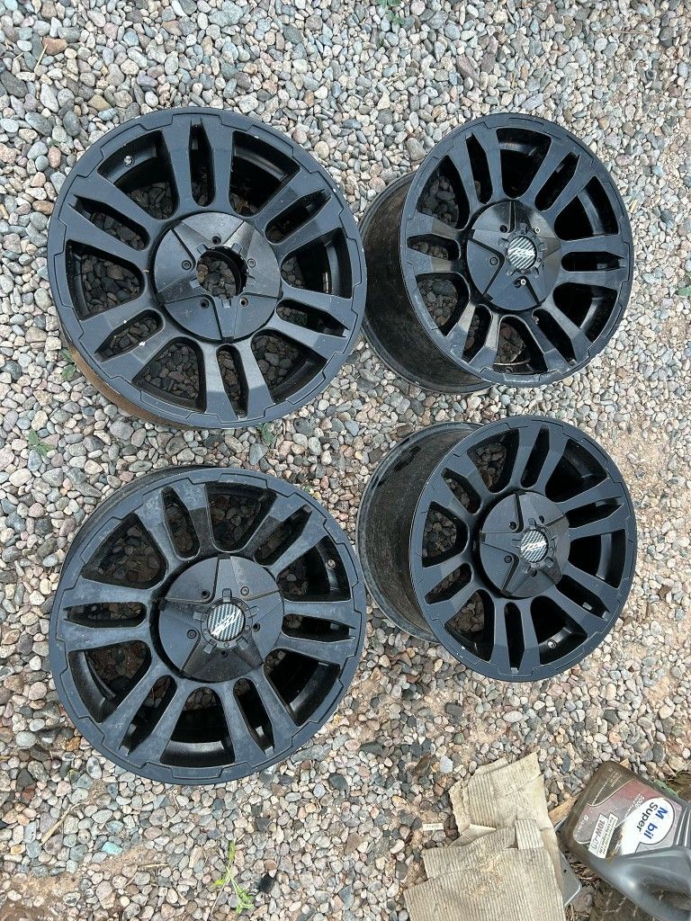 RIMS 16X8½.....5 LUGS FIT JEEP CHEROKEE JEEP COMANDER CHEVY SILVERADO YUKON TAHOE SUBURBAN CHEVROLET IMPALA 5X5
