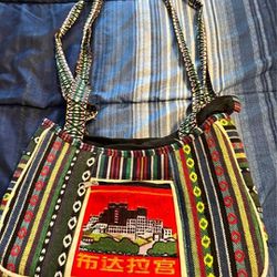 Women's Multicolored Crossbody Bag 