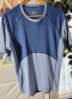 Patagonia Mens Short Sleeve Base Layer T-Shirt Two Tone Blue