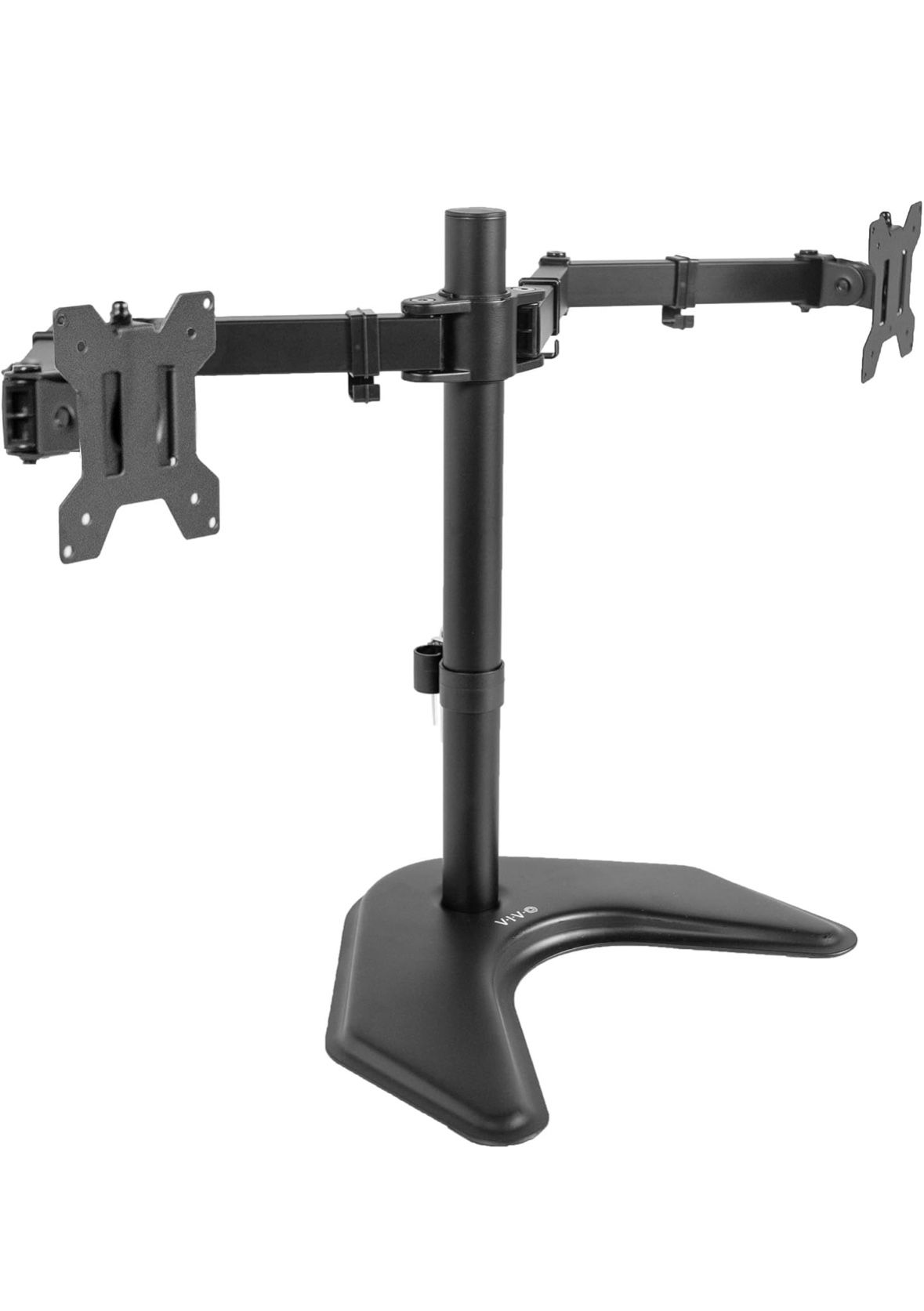 VIVO Dual Monitor Mount, Free Standing Desk Stand for 2 Screens up to 32 Inch