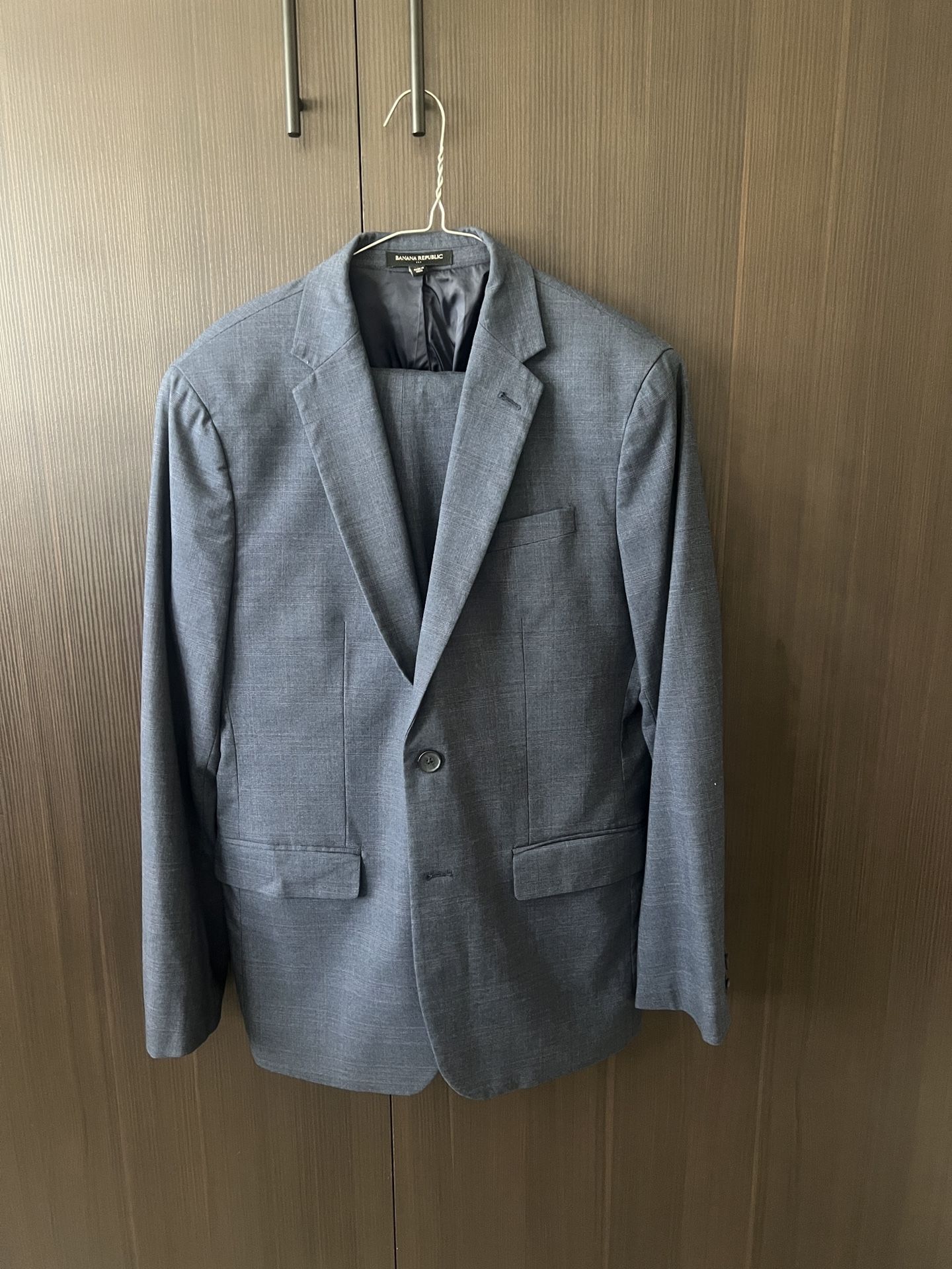 Blue Suit Jacket And Pants 