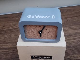 SET IN STONE desk clock - New in box
