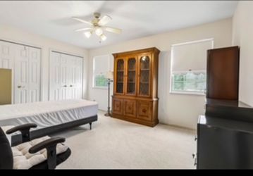 Cabinet and twin size bed
