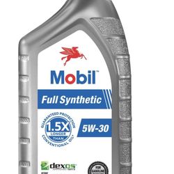 Mobil Full Synthetic 6 Quarts Case