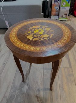 Antique Music Box Table