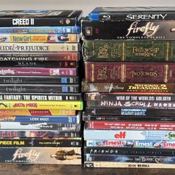 Lot of DVDs and Blu Rays boxed sets anime music etc $20 for All