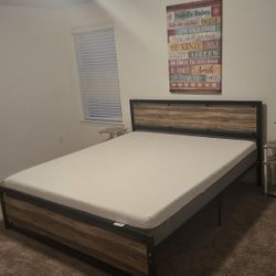 California King Bed Frame & Mattress