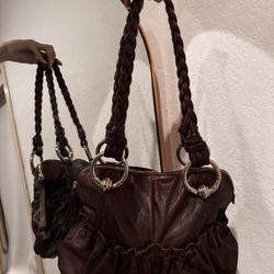 B. Makowsky Leather Handbag