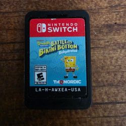 Nintendo Switch Game-SpongeBob Battle For Bikini Bottom 