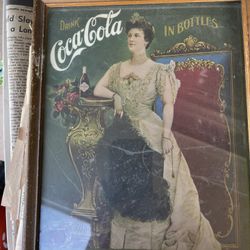 2 Antique Ad Pictures For Coca Cola  One From 1904 And The Other About 1912