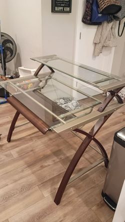 Glass desk