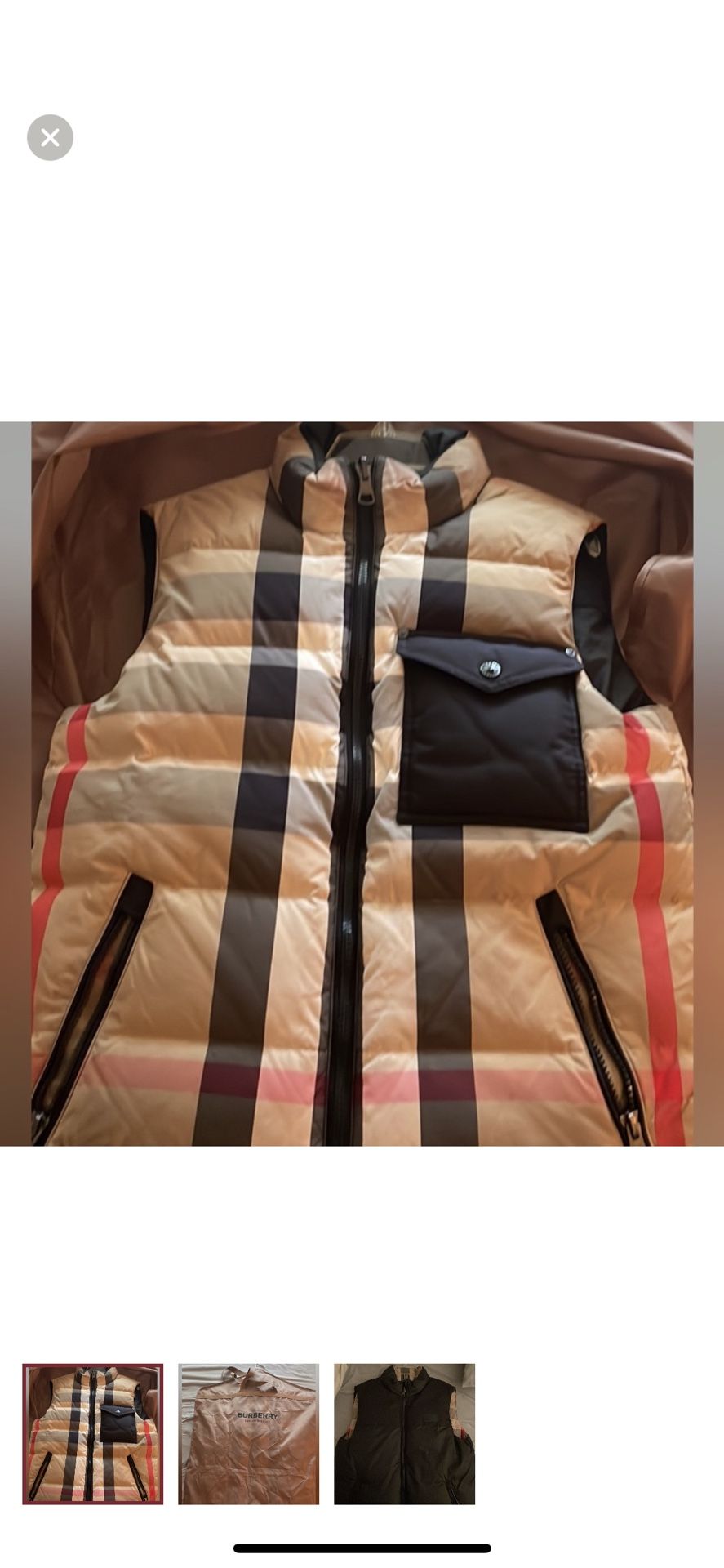 Burberry Vest Reversible 