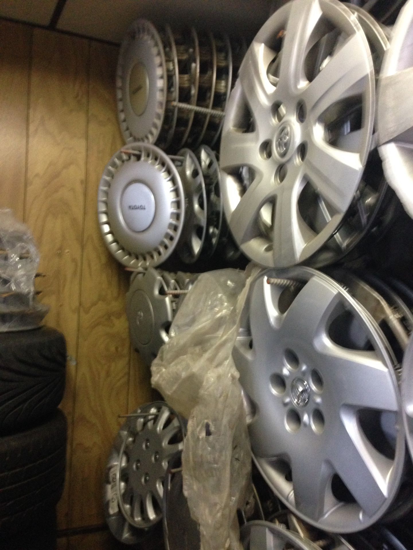 5,000 Toyota hubcaps in stock! Ask us today!