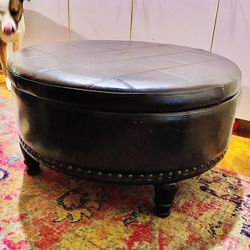 Brown Ottoman With Storage