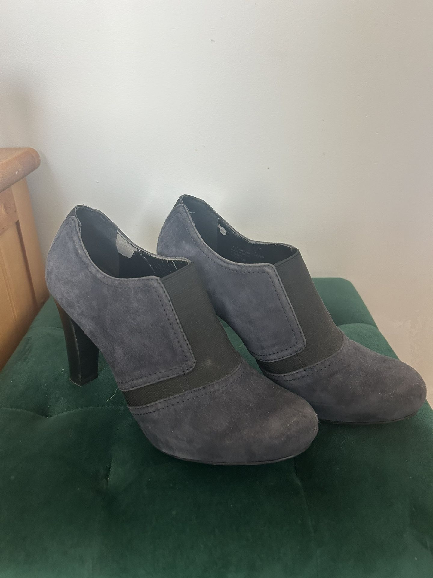 Retro Heeled Boots Sz 7