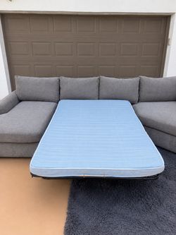 FREE DELIVERY‼️ L-Shaped Sleeper Sectional Sofa