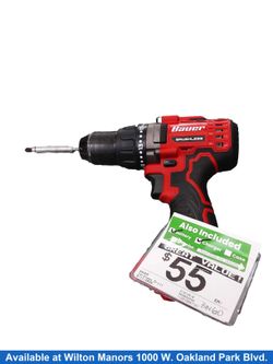 Bauer 2191cr-b Red Cordless Standard Drill