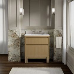 KOHLER
Solive 31 in. Light Oak Bath Vanity with Quartz Top