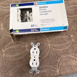 9 New Electric Outlets, Total 10.00