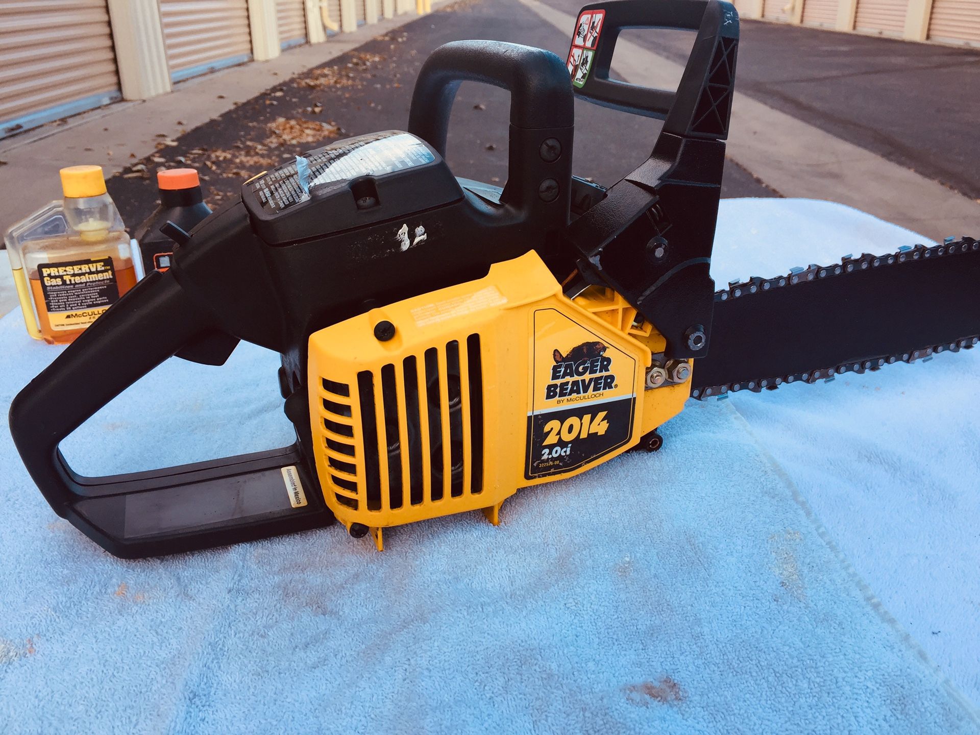 McCulloch Chainsaw eager beaver 2014 2.0 Co