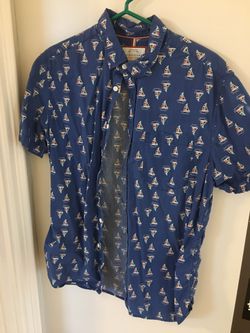 Blue Button Down Shirt - $12