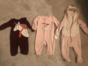 Unicorn and Llama Onesies (6-12mo)