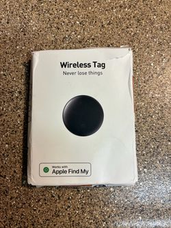 Wireless tag 🏷️ never lose your things woke  Apple 🍎 find mine