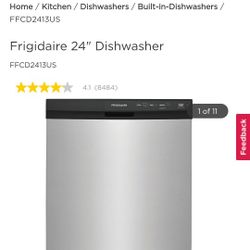 Frigidaire 24" Dishwasher