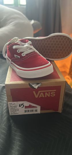 Infant Size 5 Dark Red Vans