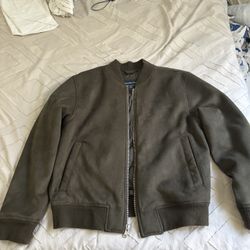 Abercrombie & Fitch Suede Bomber Jacket