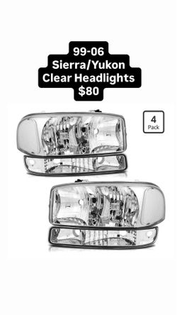 99-06 GMC Sierra Headlights