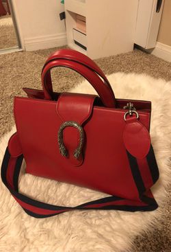 Red Gucci bag