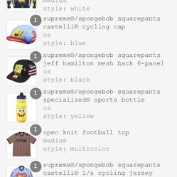 Supreme Spring Summer 25 Week 11 SpongeBob Collab