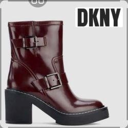 🎀$58🥾NEW DKNY Boots 🥾w/side ZIPPER Size 8-$58🎀