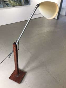 Midcentury Floor Lamp Studio Light Wood 
