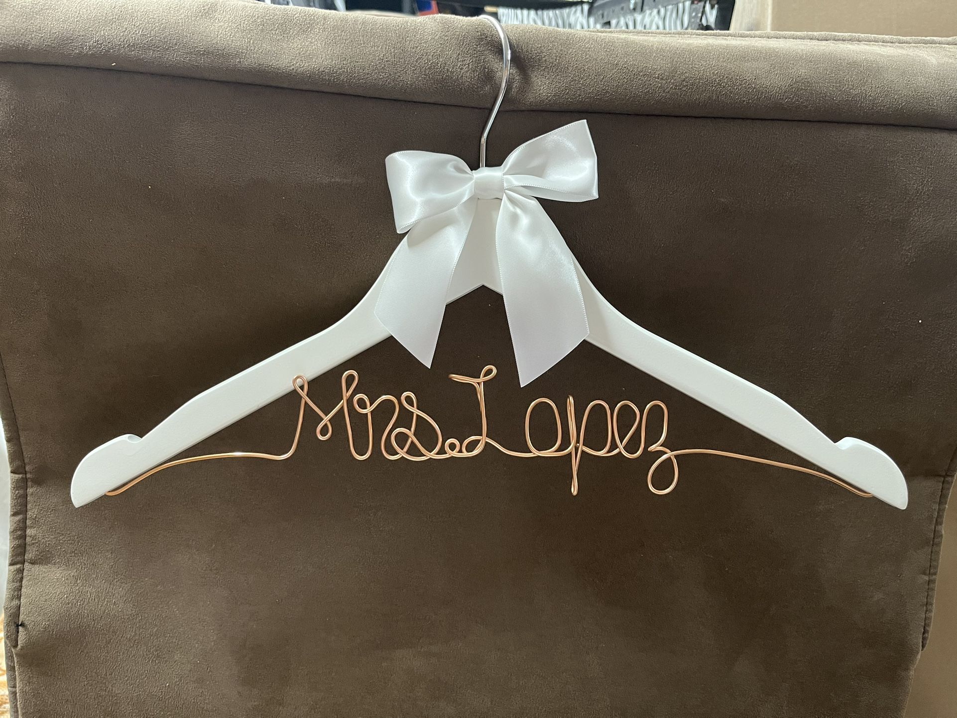 Mrs Lopez Hanger Wedding