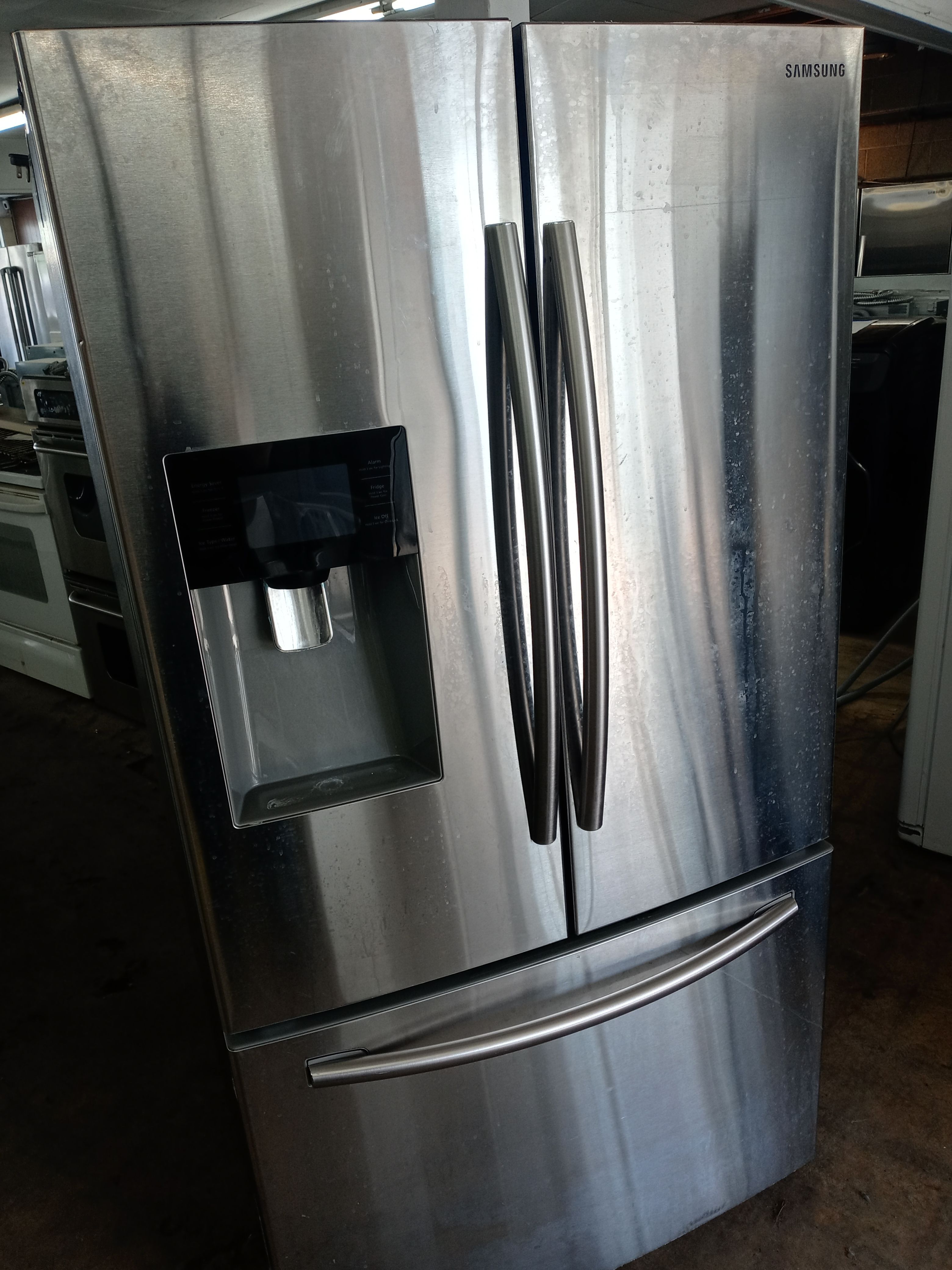 Samsung stainless steel french door refrigerator - Free delivery