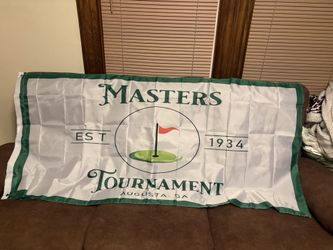 The Masters Augusta, Georgia Golf Flag 64 X 34“ Must Have For The Golf Fanatic Limit Of The Amount In Stock