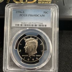 1996 S Gem Proof Kennedy Half Dollar With A Deep Cameo U-8