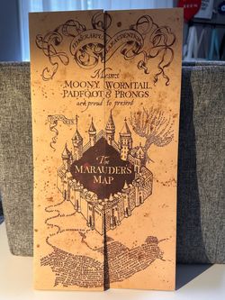 Harry Potter Marauder's Map Replica, 71 Inches Long
