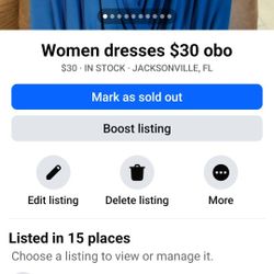 Women Dress $30 Each Obo 