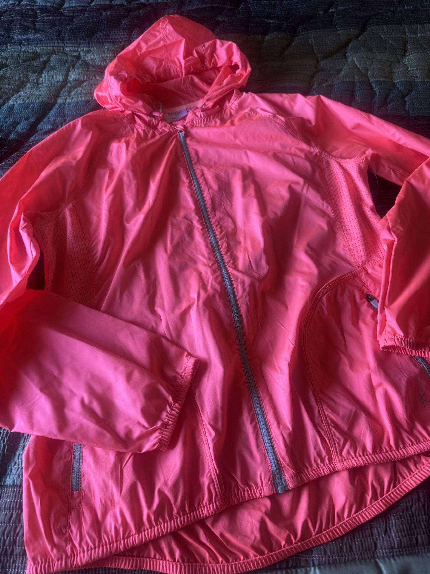 Womens Pink Danskin Light Windbreaker S