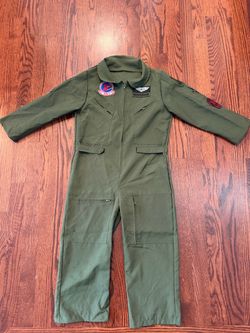 Top Gun Maverick Flight Suit Unisex Deluxe Child Costume - Size Small 6/7