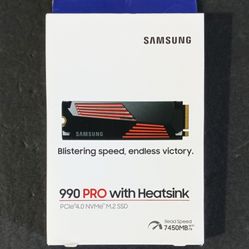 Samsung 990 PRO w/ Heatsink SSD 1TB (Brand New)