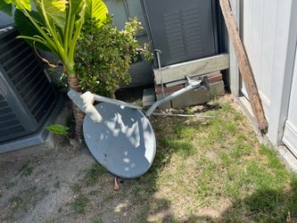 Satellite Dish with Mounting Arm