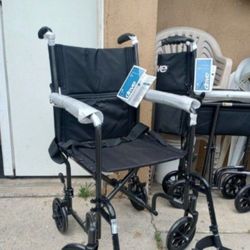 DRIVE TRANSPORT WHEELCHAIR 19" WIDTH