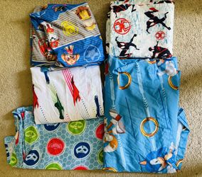 5 Pack: Assorted Boy’s Character NON-FITTED Sheets (Size - FULL)